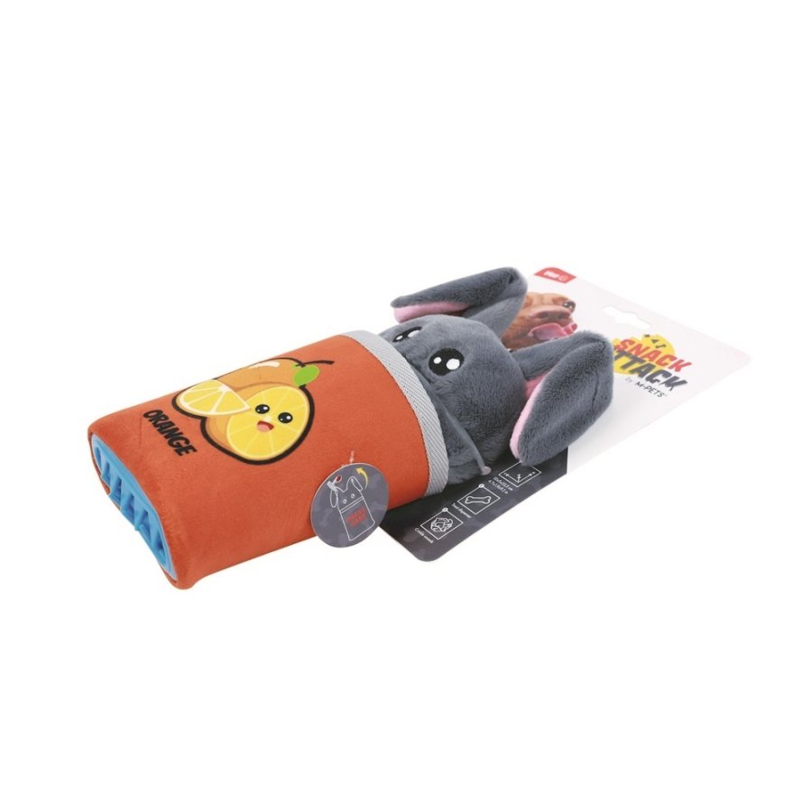 Игрушка мягкая для собак СНЭК АТАК Оскар с дозатором угощений Mpets 10651499, УТ-061595